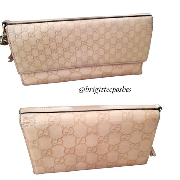 GUCCI Leather Embossed GG Long Wallet - Picture 2 of 16